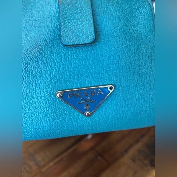 Prada Leather Nappa Light Blue Shoulder Bag - Picture 11 of 16